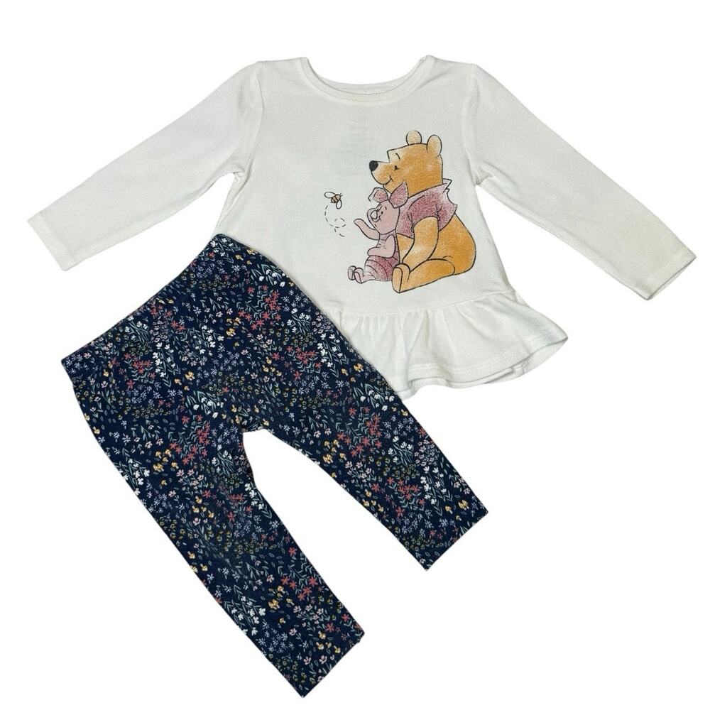 Disney Jumping Beans Winnie The Pooh Matching Outfit Baby Girl 9 Months